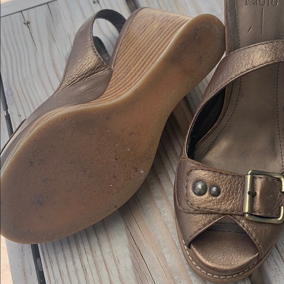 Italian Leather Wedges - Picture 4 of 5